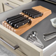 Bamboo In-Drawer Knife Block | $12 | Amazon